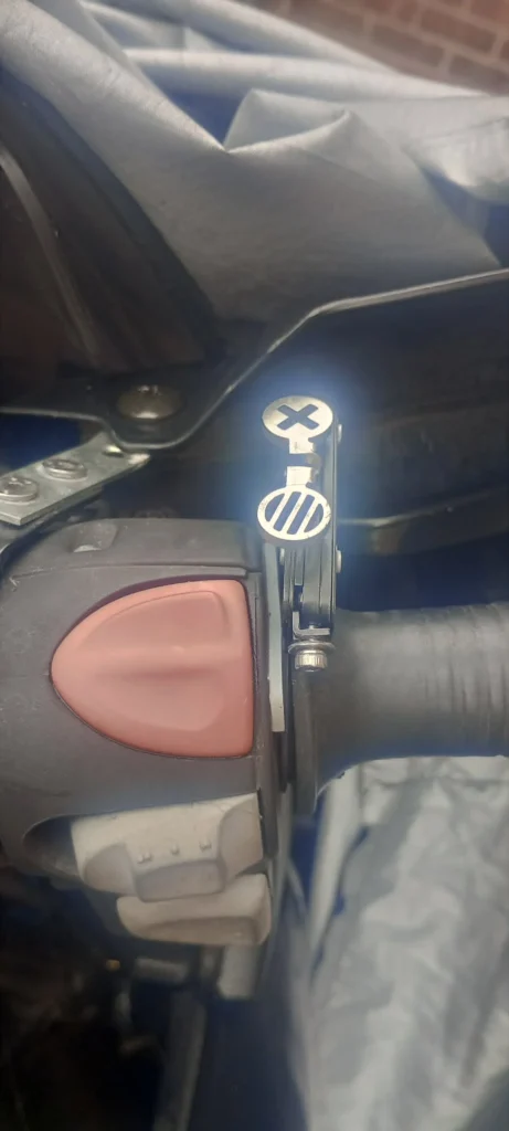 On long journeys, a throttle control can give tired fingers a rest...